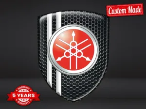Yamaha Decal Resina Look Custom Distintivi Cupola Lusso